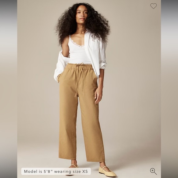 J.Crew NWT drawstring pants in cotton/ linen blend (season 24) - Picture 7 of 13
